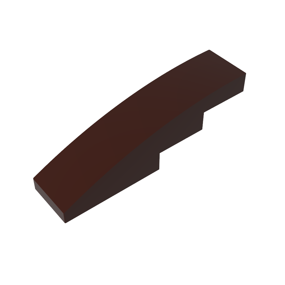 Pendiente curva 4 x 1 sin montantes [Soporte para montantes con crestas asimétricas]-MyGobricksEs