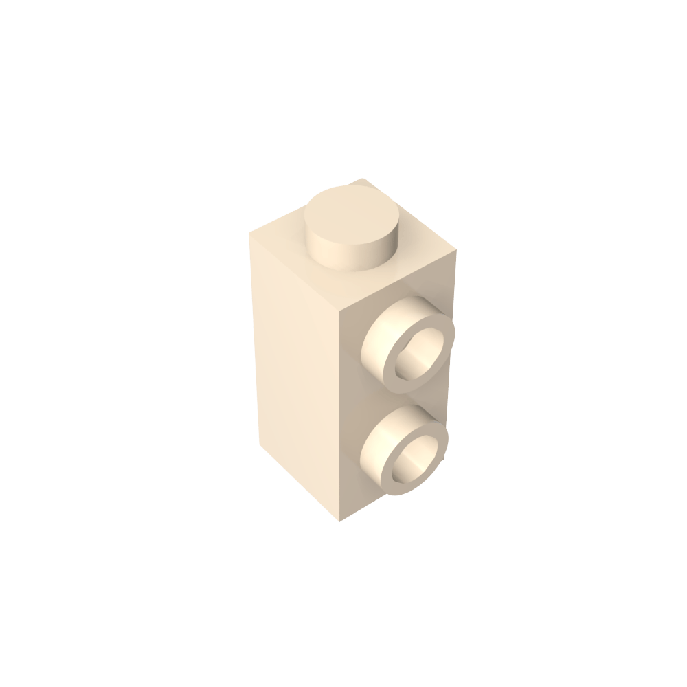 Ladrillo especial 1 x 1 x 1 2/3 con montantes en 1 lado-MyGobricksEs
