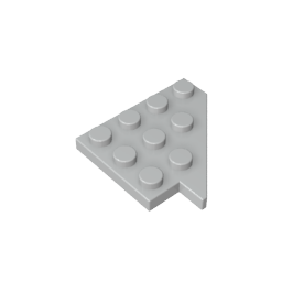 Cuña, Placa 4 x 4 Ala Derecha-MyGobricksEs