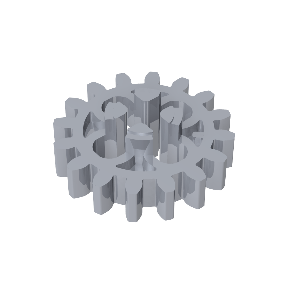Engranaje Technic de 16 dientes con agujeros redondos [estilo antiguo]-MyGobricksEs