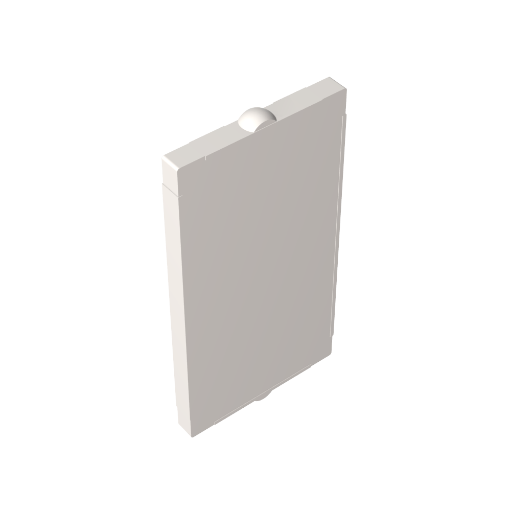 Vidrio para ventana 1 x 2 x 3 Frente plano-MyGobricksEs