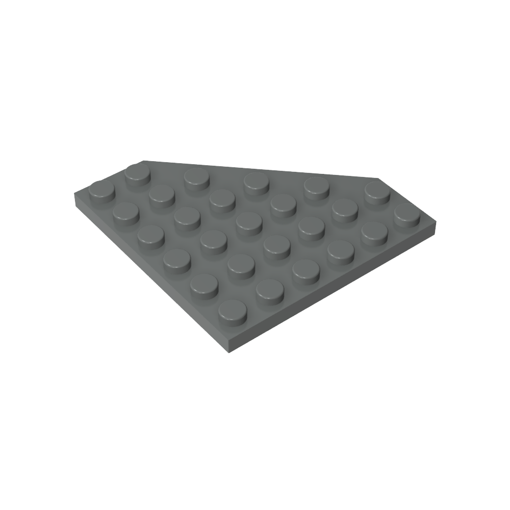 Placa de cuña de 6 x 6 esquinas cortadas-MyGobricksEs