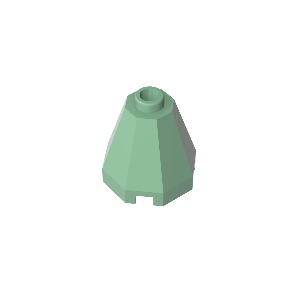 Cono 2 x 2 x 1 2/3 Octogonal, Stud Abierto-MyGobricksEs