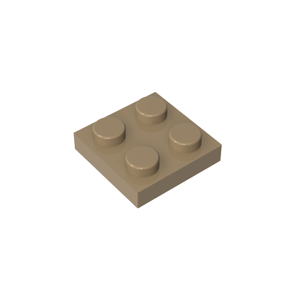 Placa 2 x 2-MyGobricksEs