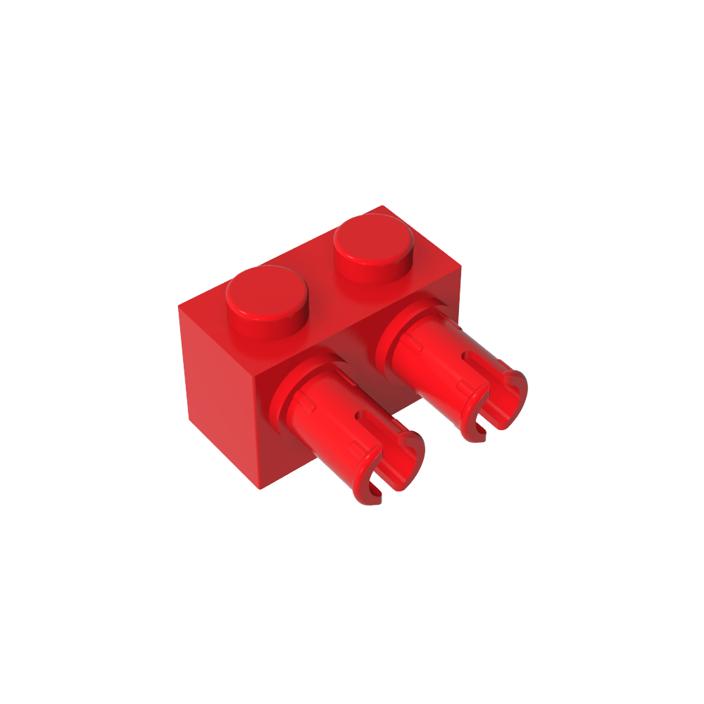 Ladrillo Especial 1 x 2 con 2 Pines-MyGobricksEs