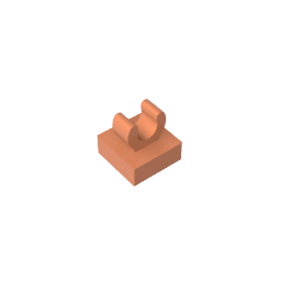 Azulejo Especial 1 x 1 con Clip con Bordes Redondeados-MyGobricksEs