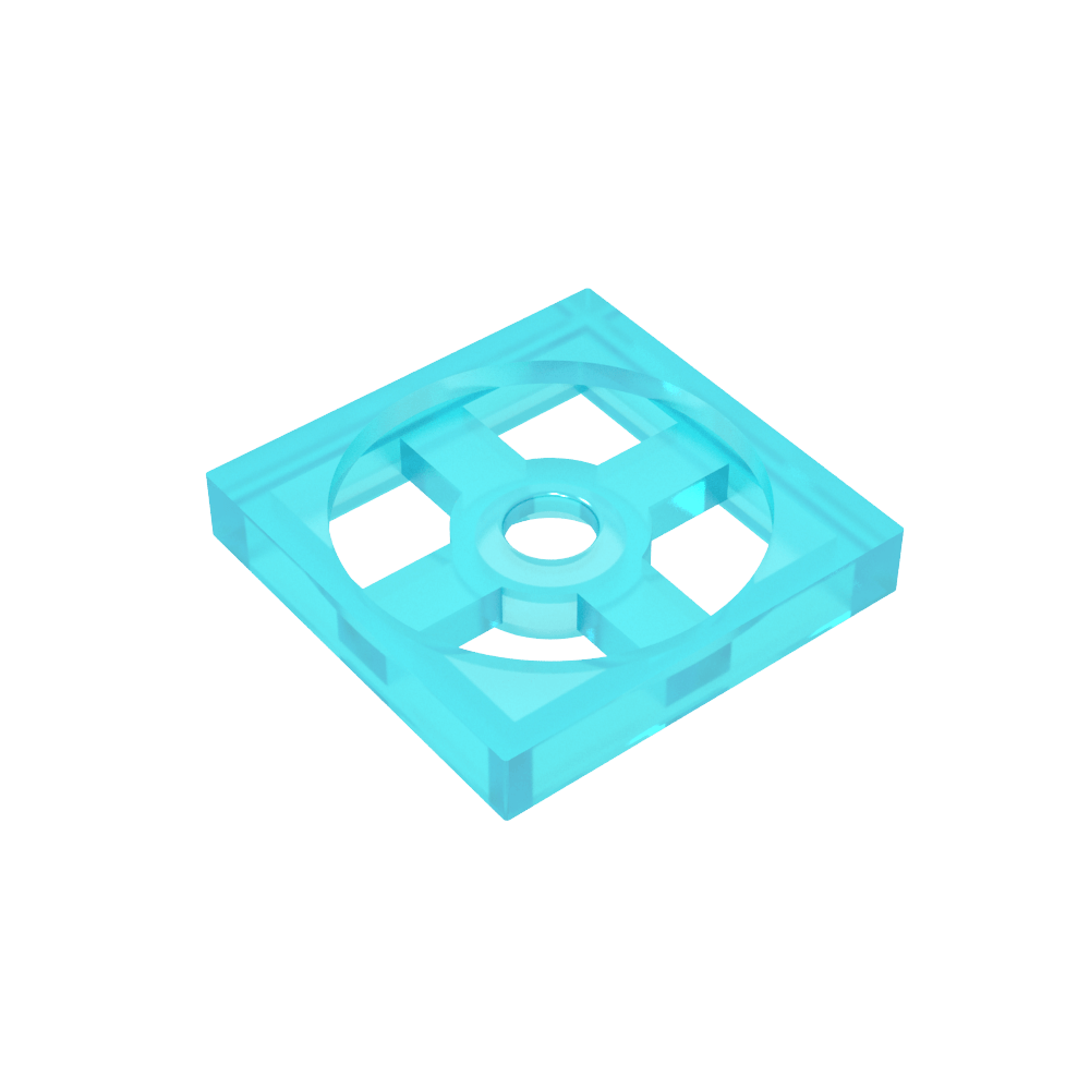 Plato Giratorio 2 x 2 Placa, Base-MyGobricksEs