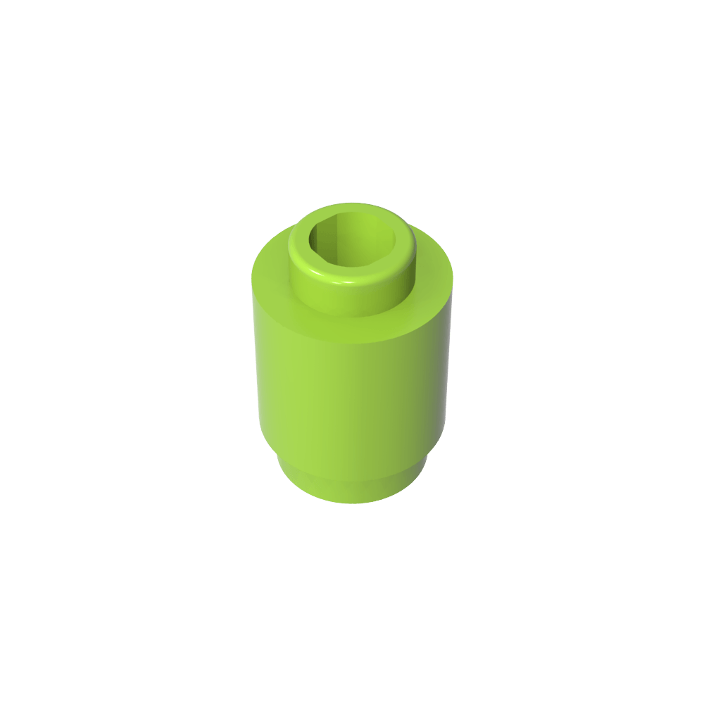 Ladrillo redondo 1 x 1 perno abierto-MyGobricksEs