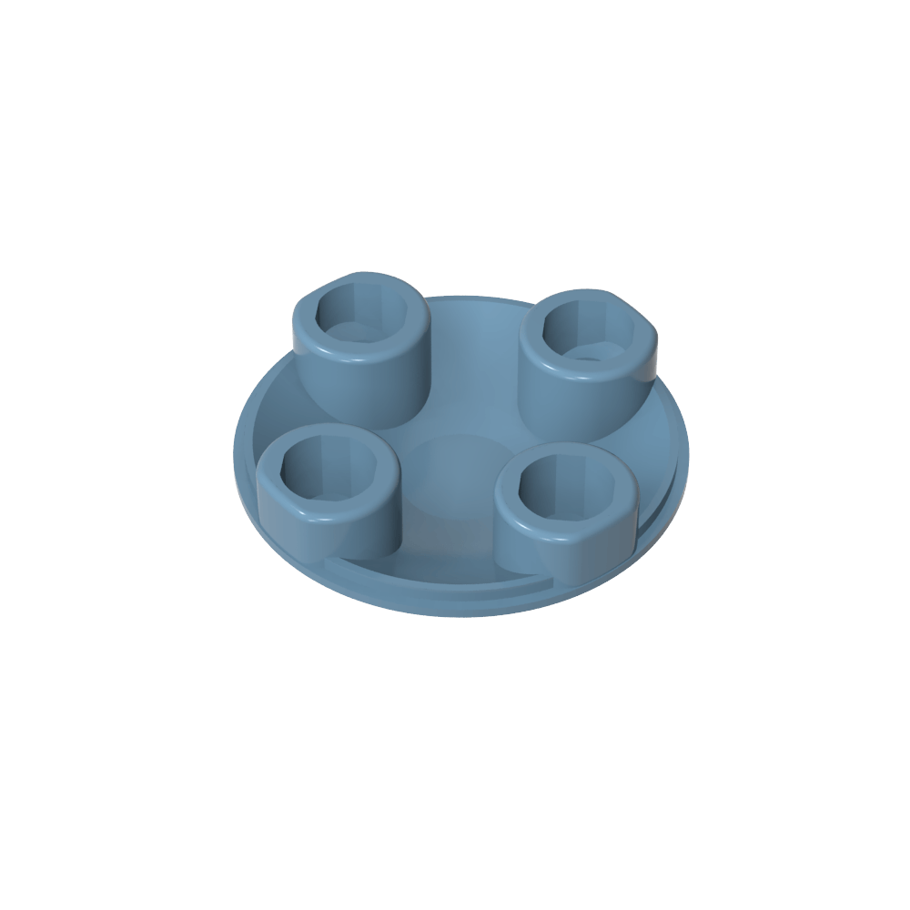 Plato redondo 2 x 2 con fondo redondeado [Boat Stud]-MyGobricksEs