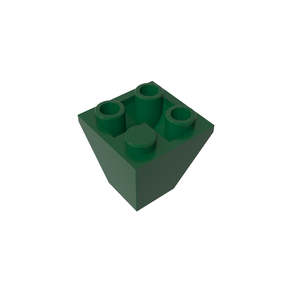 Pendiente Invertida 45° 2 x 2 Doble Convexa-MyGobricksEs