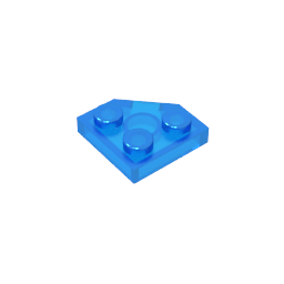 Placa de cuña de 2 x 2 con esquinas cortadas-MyGobricksEs