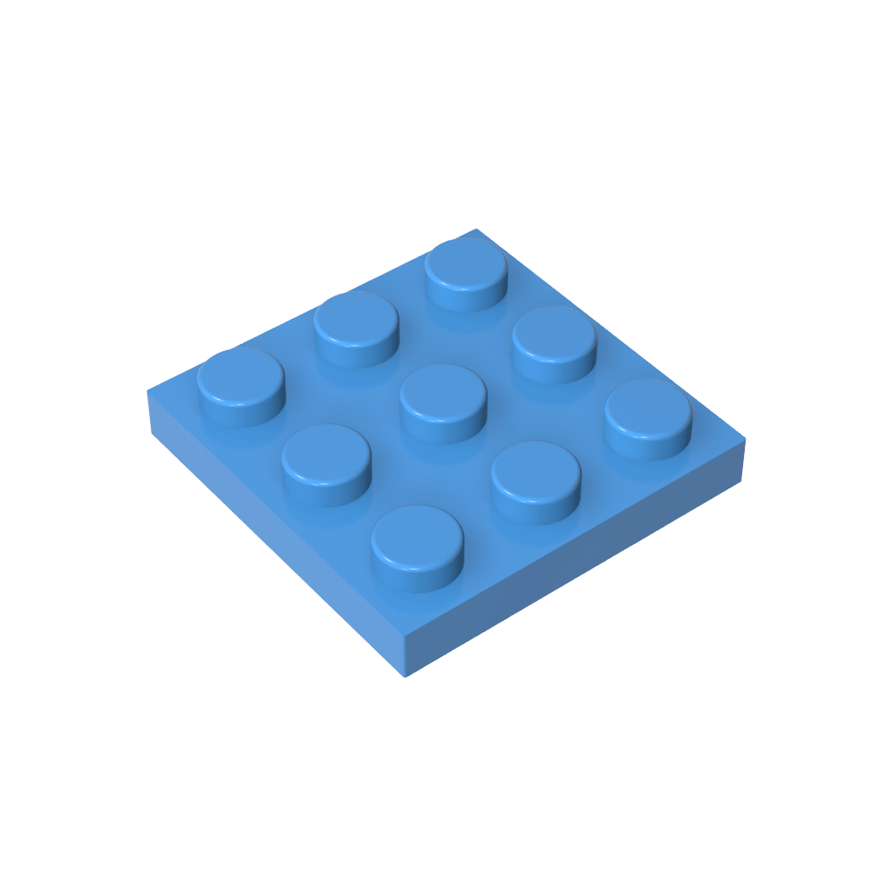 Placa 3 x 3-MyGobricksEs