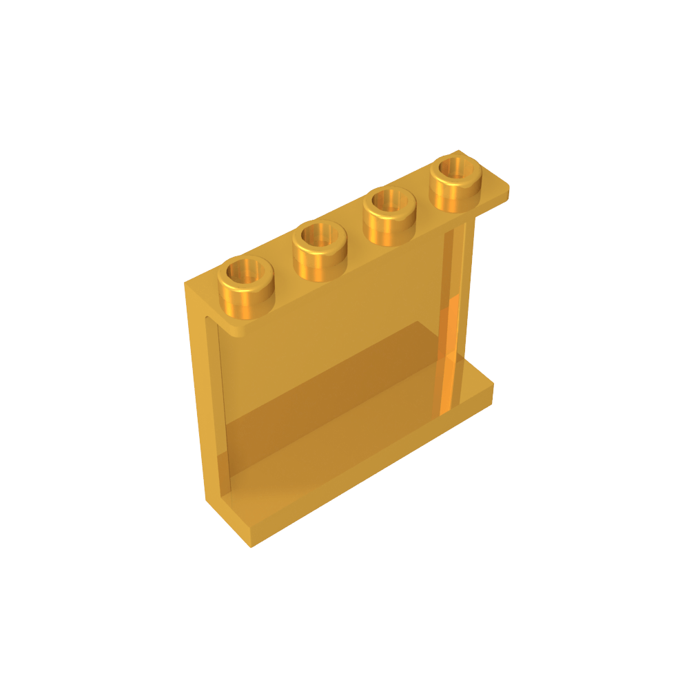 Panel 1 x 4 x 3 [Soportes laterales/Montantes huecos]-MyGobricksEs