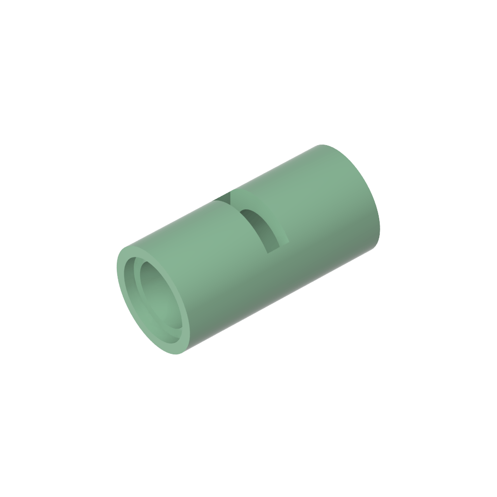 Conector de clavija Technic redondo [ranurado]-MyGobricksEs