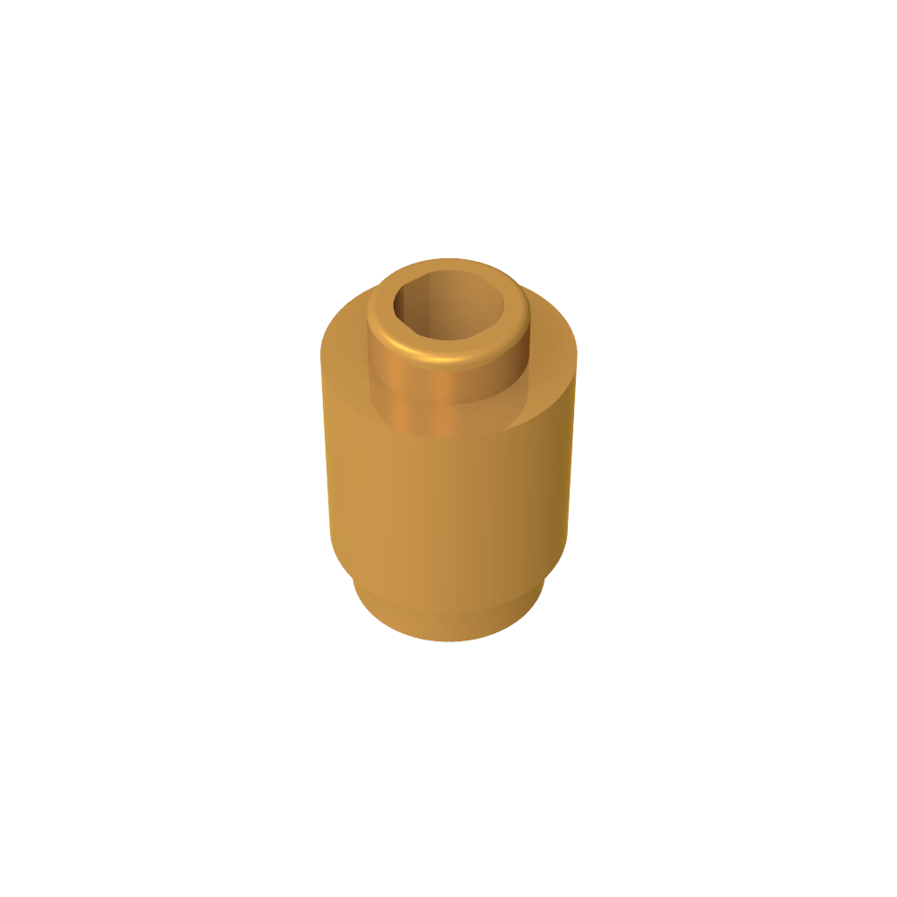 Ladrillo redondo 1 x 1 perno abierto-MyGobricksEs