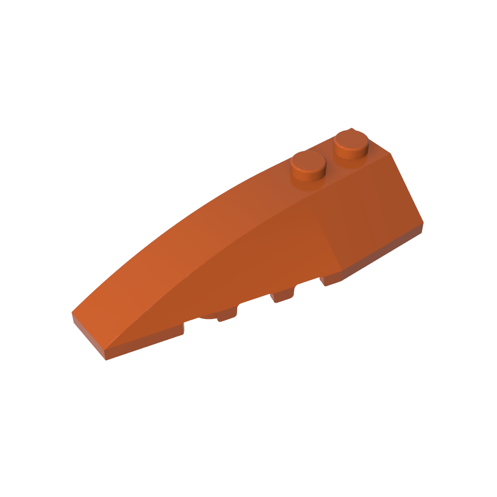 Cuña curva 6 x 2 izquierda-MyGobricksEs