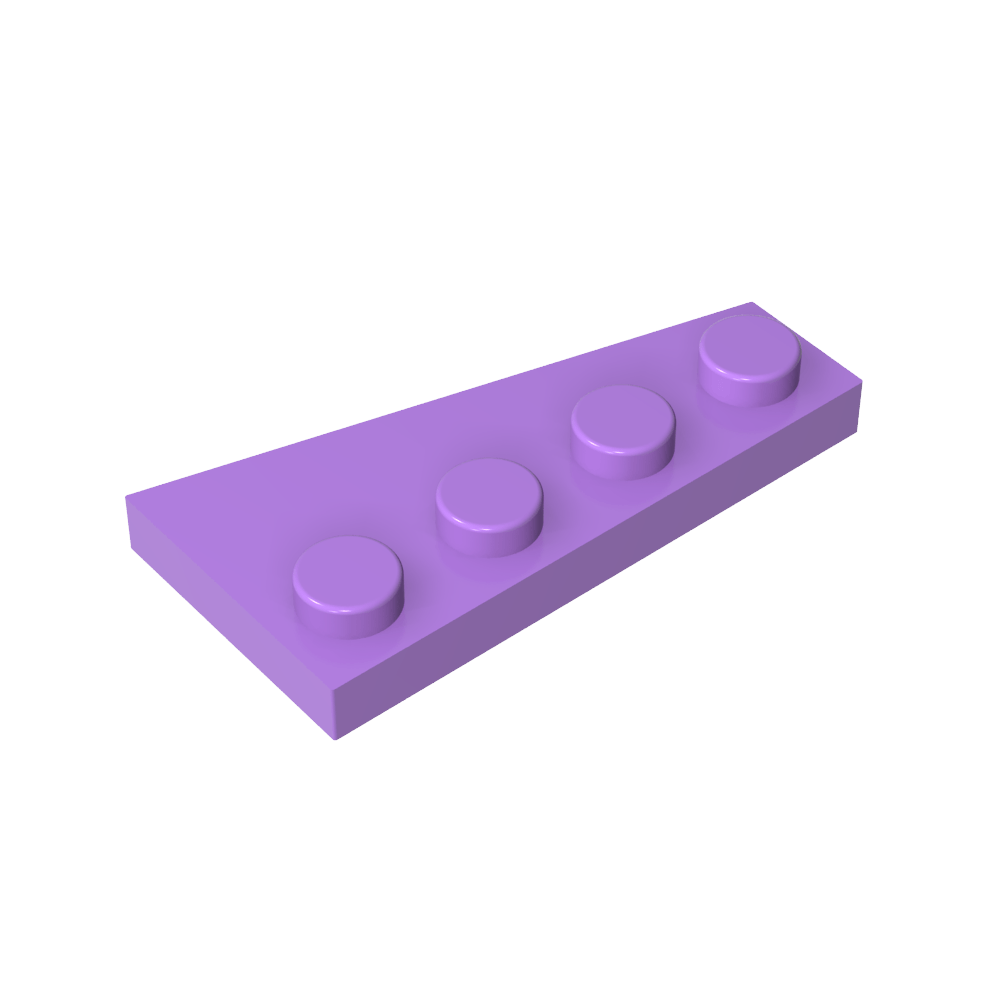 Placa de cuña 4 x 2 izquierda-MyGobricksEs