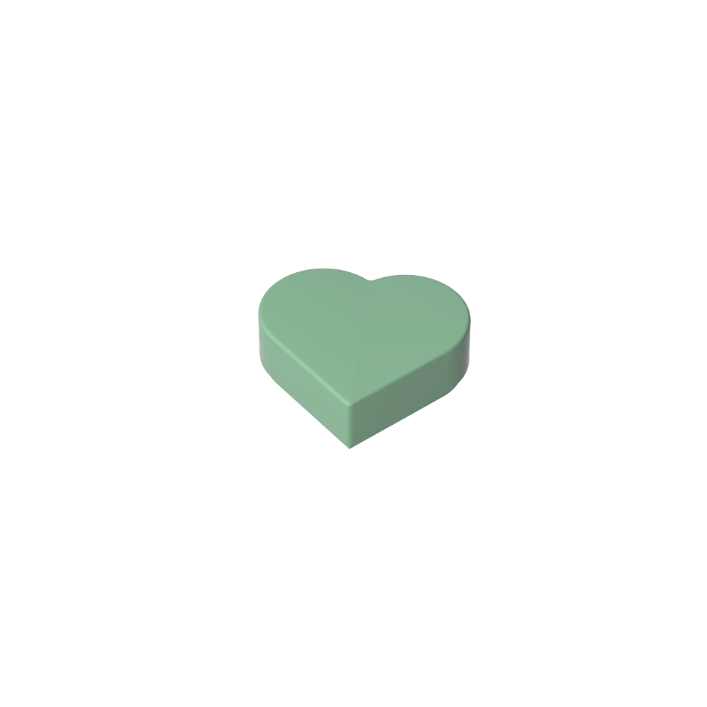 Azulejo 1 x 1 Corazón-MyGobricksEs