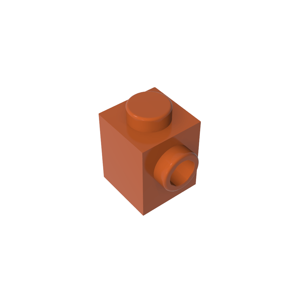 Ladrillo especial 1 x 1 con perno en 1 lado-MyGobricksEs