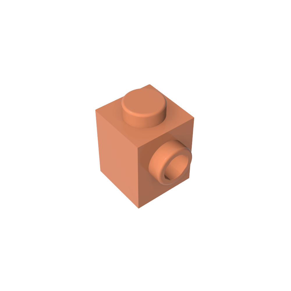 Ladrillo especial 1 x 1 con perno en 1 lado-MyGobricksEs
