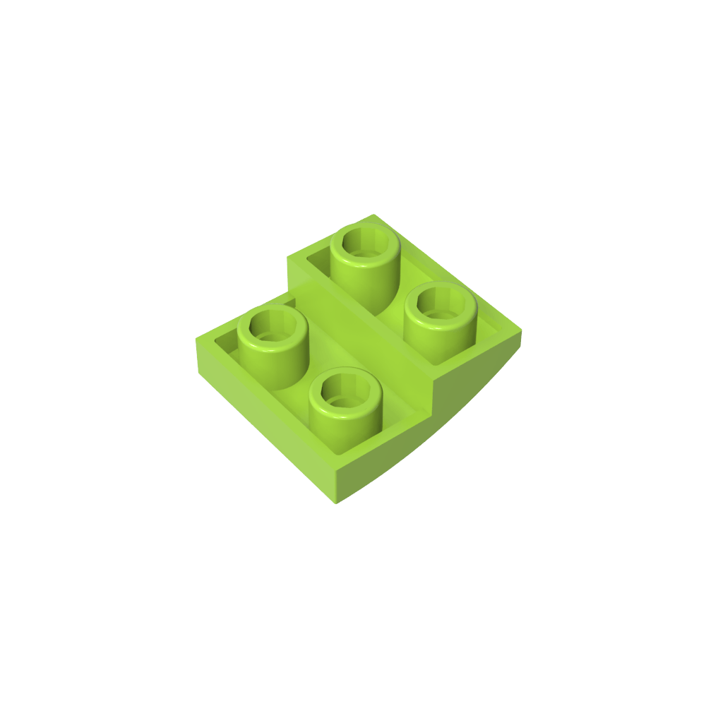 Pendiente Curva 2 x 2 Invertida-MyGobricksEs