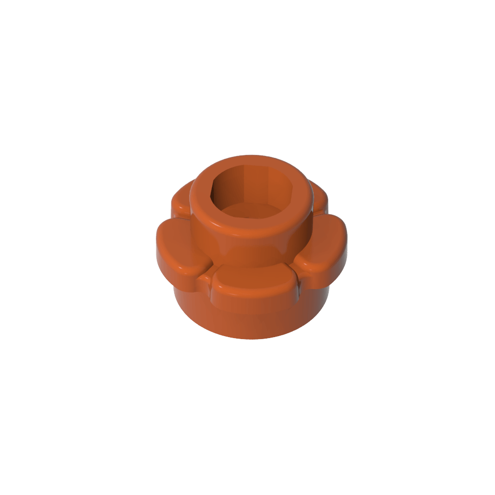 Planta, Flor, Plato Redondo 1 x 1 con 5 Pétalos-MyGobricksEs