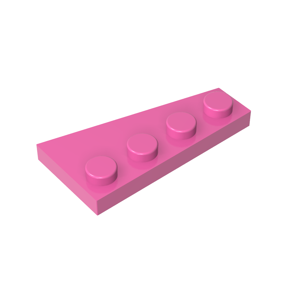 Placa de cuña 4 x 2 izquierda-MyGobricksEs
