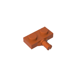 Placa especial 1 x 2 con soporte para rueda, ranura simple-MyGobricksEs