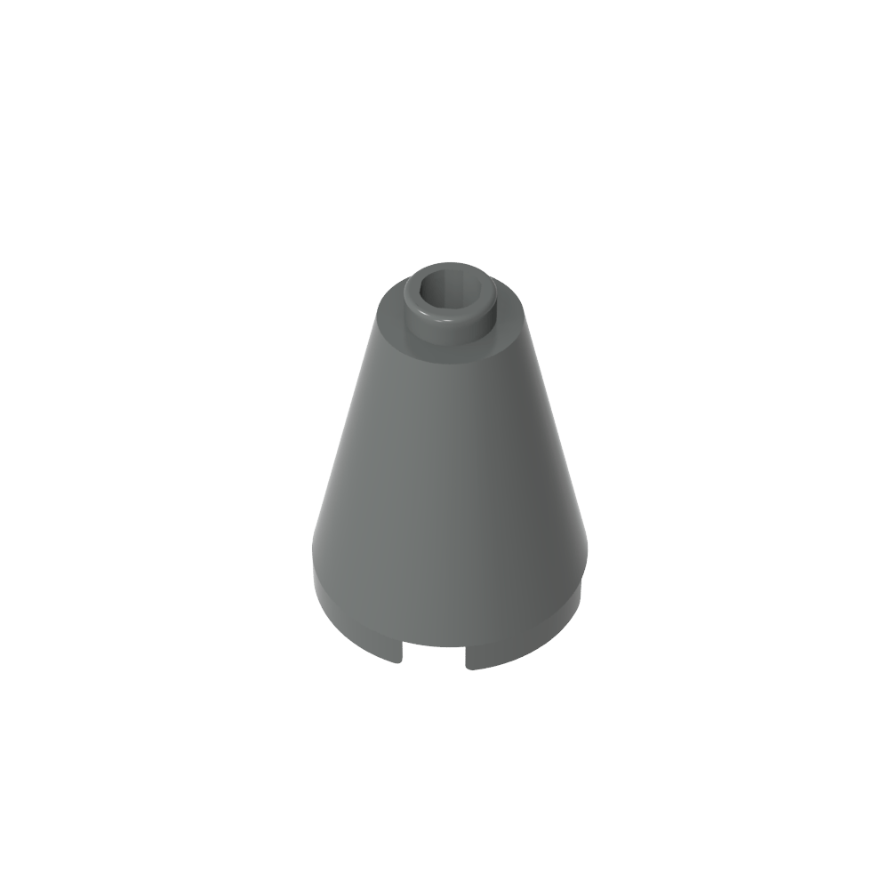 Cono 2 x 2 x 2 con perno abierto bloqueado-MyGobricksEs