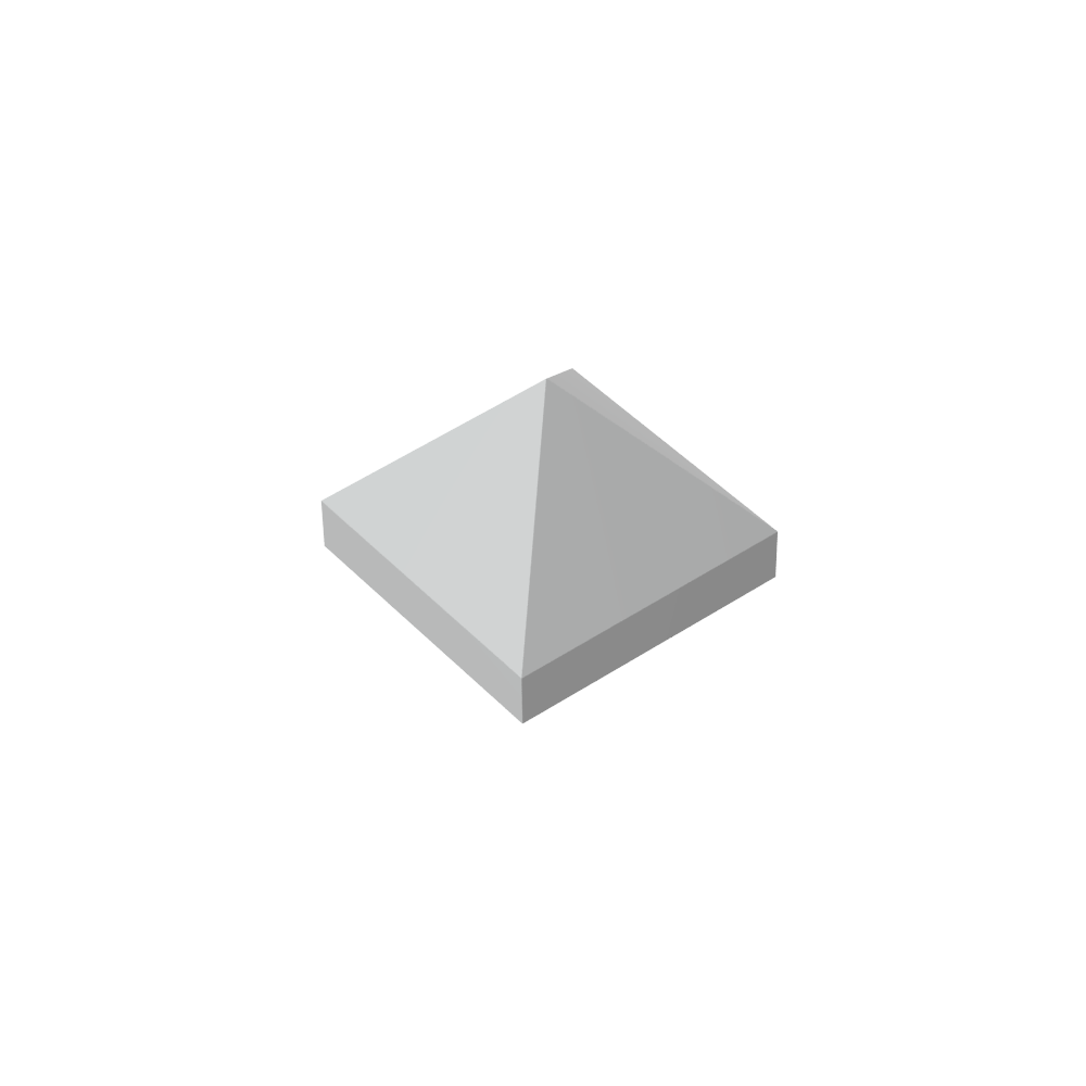 Pendiente 45° 1 x 1 x 2/3 Cuádruple Convexa-MyGobricksEs