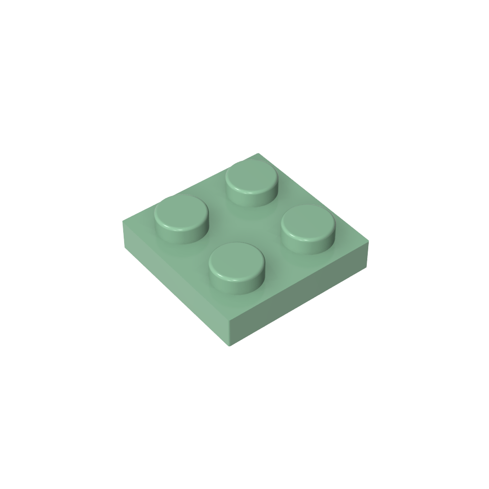 Placa 2 x 2-MyGobricksEs