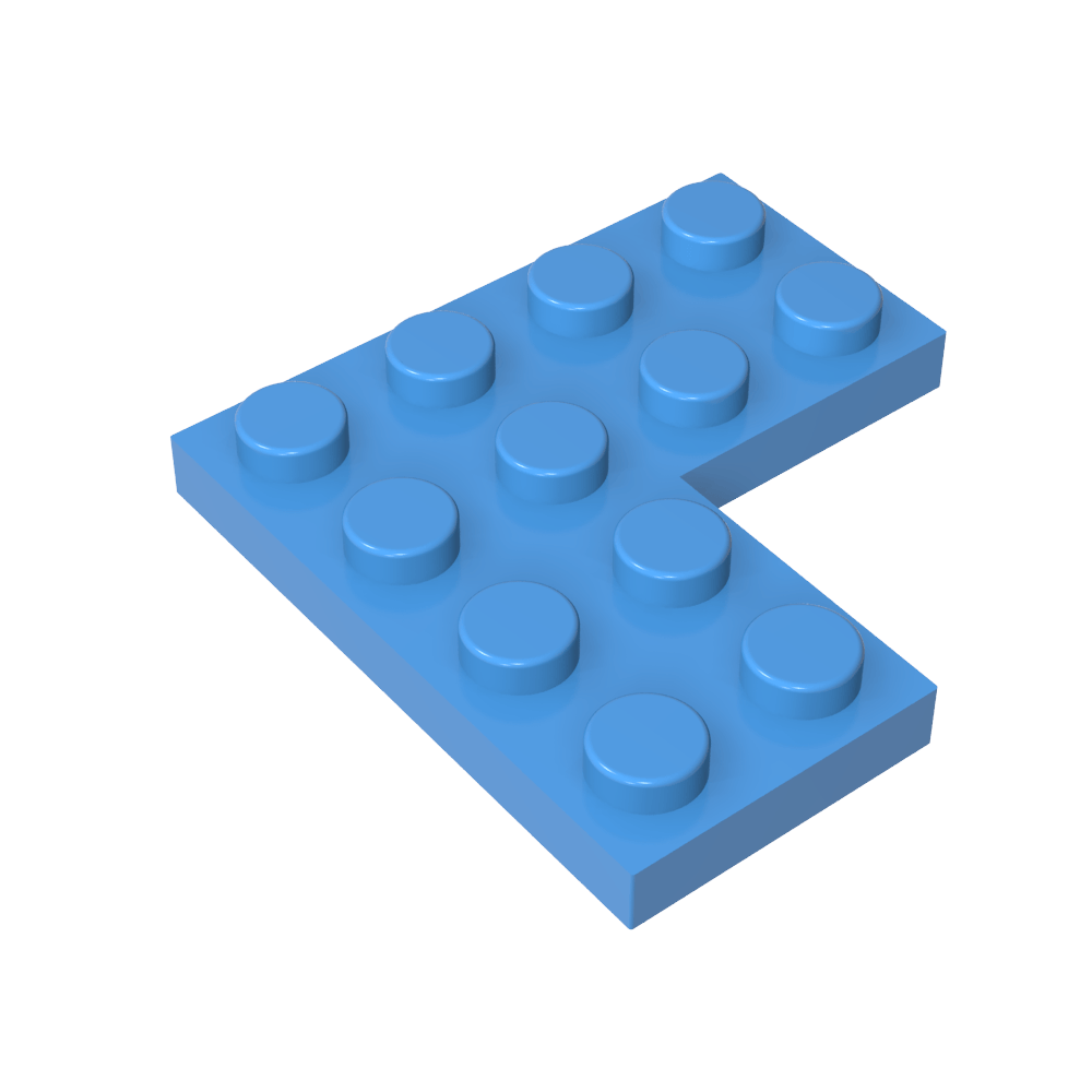 Placa 4 x 4 Esquina-MyGobricksEs
