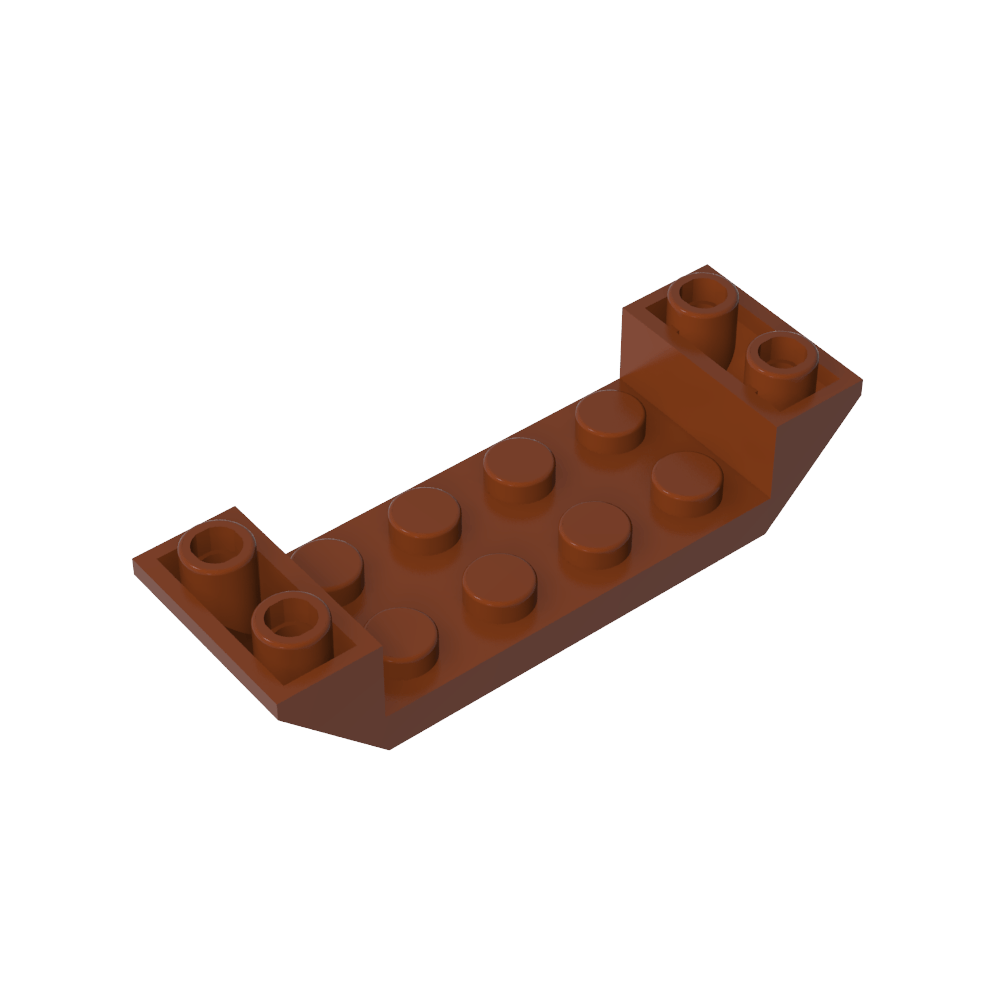Pendiente invertida 45° 6 x 2 Doble con recorte 2 x 4-MyGobricksEs