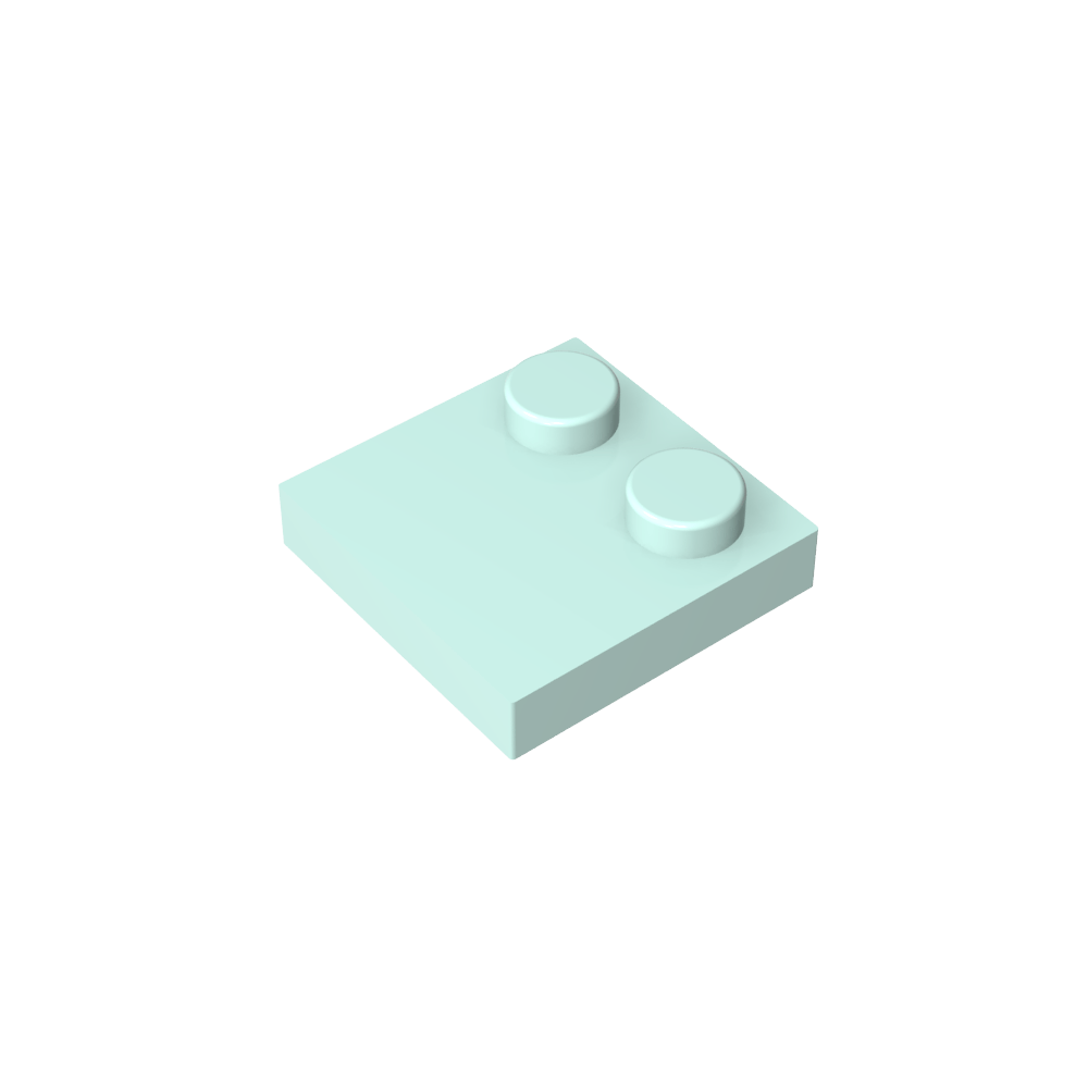 Placa Especial 2 x 2 con Solo 2 tacos-MyGobricksEs