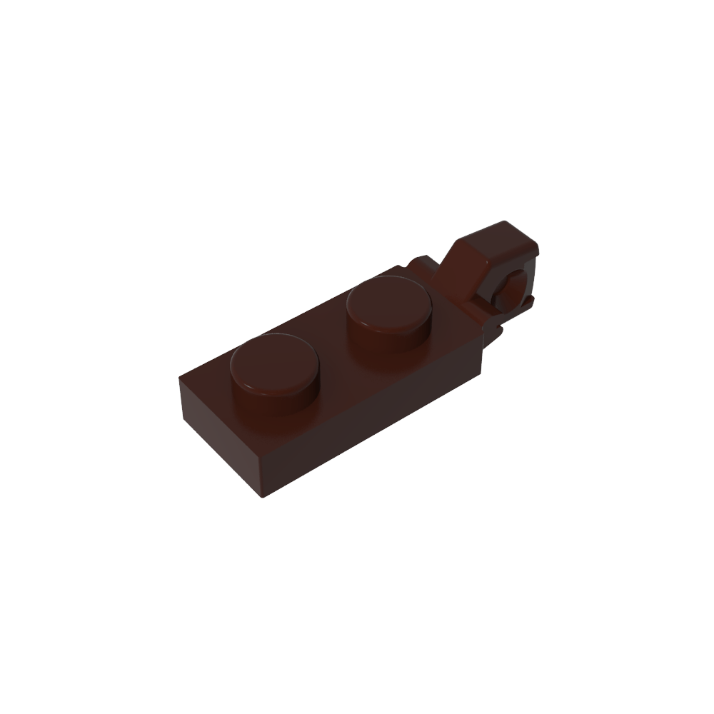 Placa de bisagra 1 x 2 con bloqueo con 1 dedo en el extremo, sin ranura-MyGobricksEs