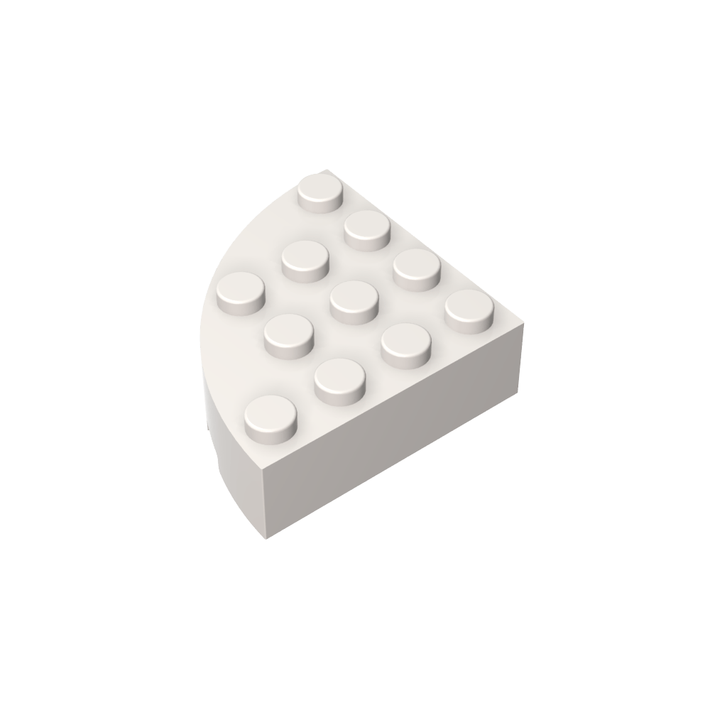 Ladrillo de esquina redonda de 4 x 4, ladrillo completo-MyGobricksEs