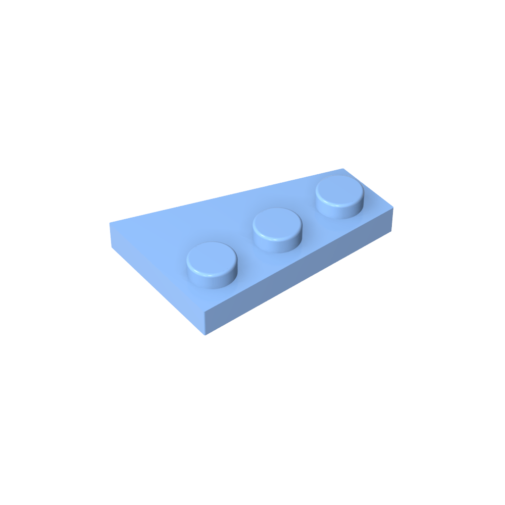 Placa de cuña 3 x 2 izquierda-MyGobricksEs