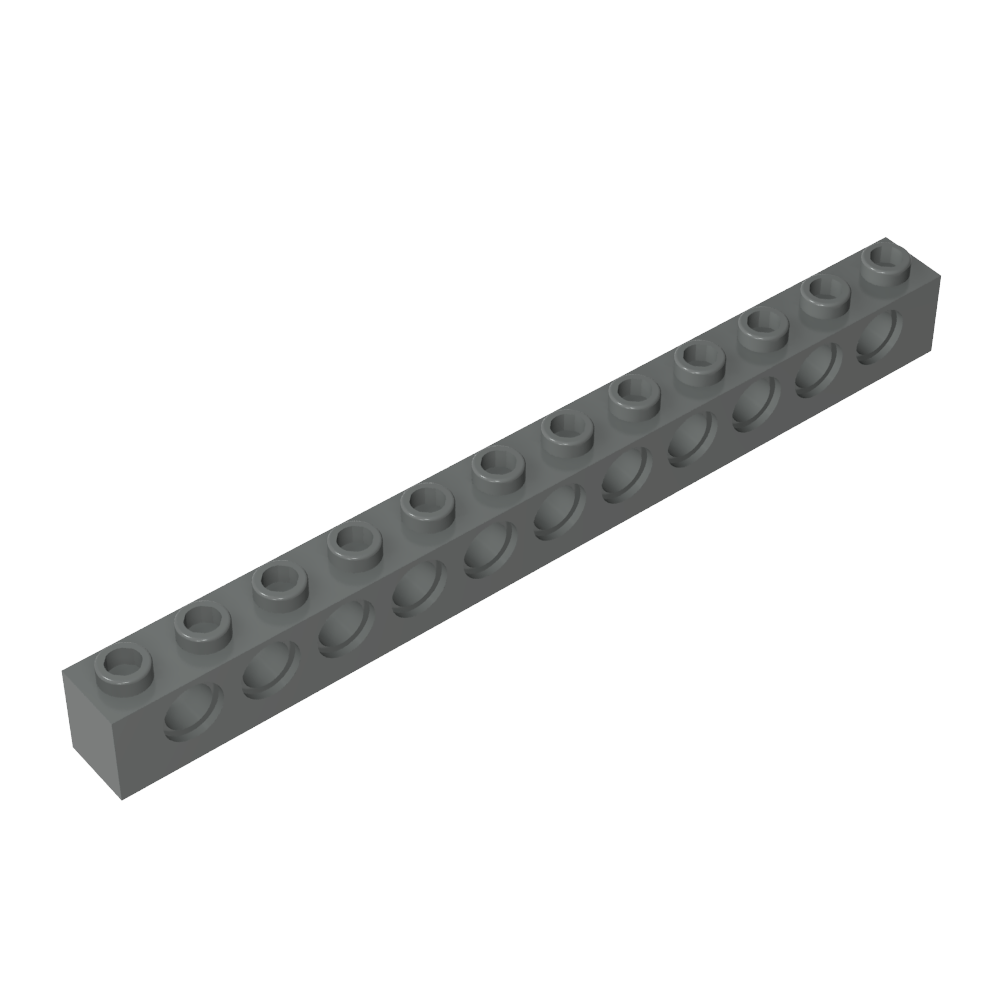 Ladrillo técnico 1 x 12 [11 agujeros]-MyGobricksEs