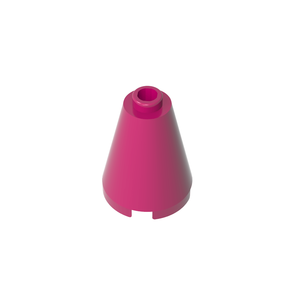 Cono 2 x 2 x 2 con perno abierto bloqueado-MyGobricksEs