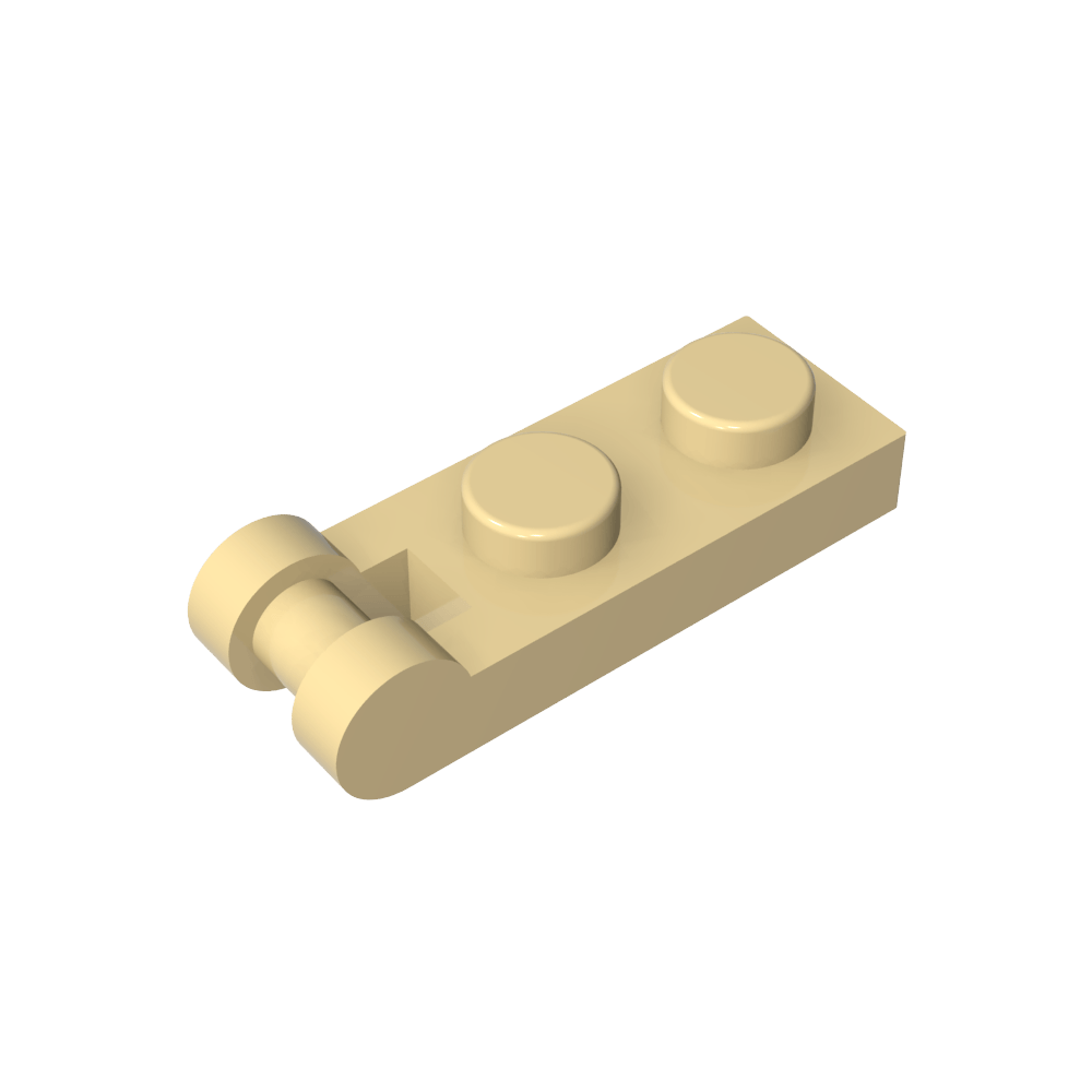 Placa Especial 1 x 2 con Asa en el Extremo [Extremos Cerrados]-MyGobricksEs