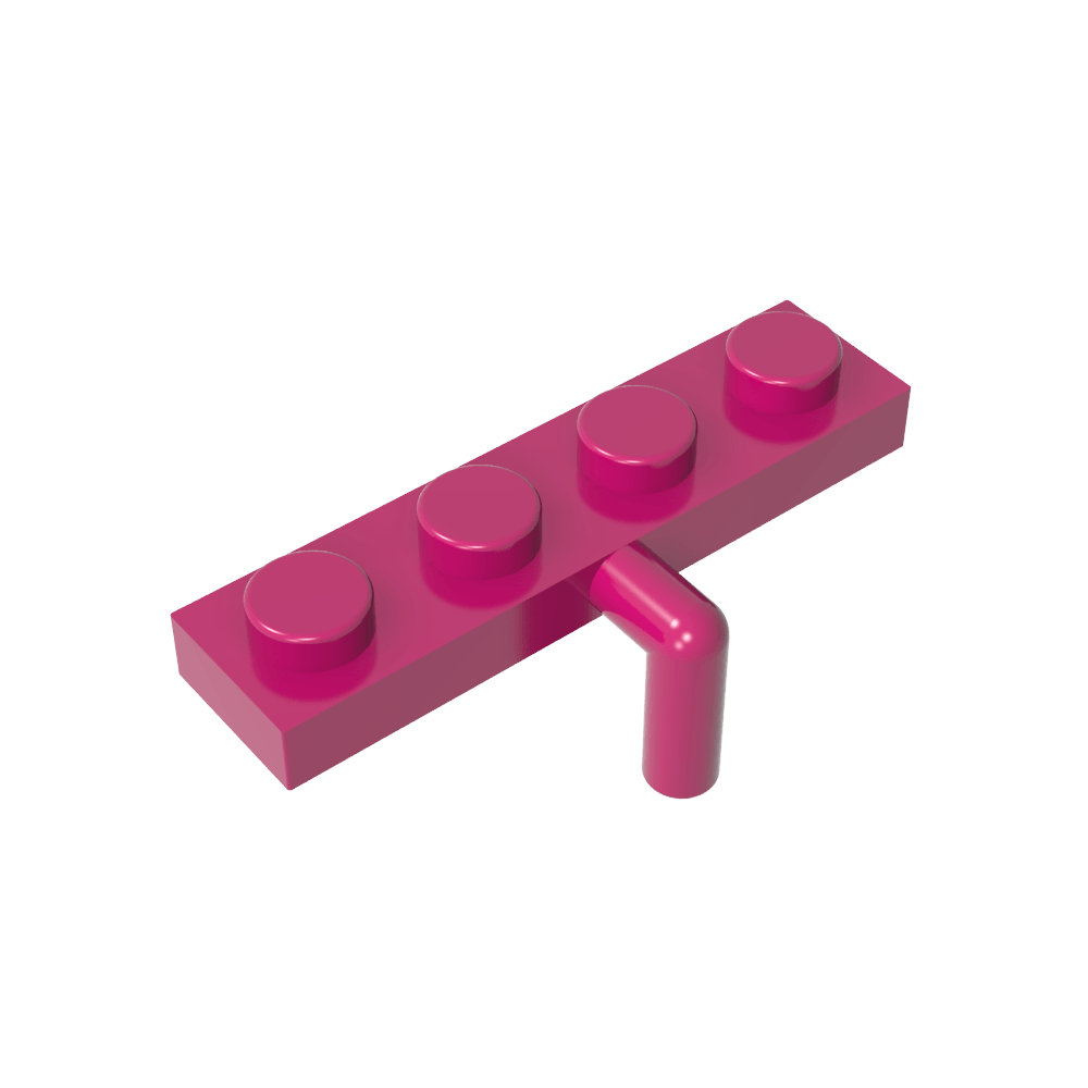 Placa Especial 1 x 4 con Brazo Abajo-MyGobricksEs