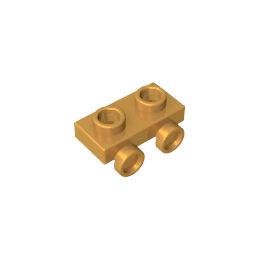 Placa modificada 1 x 2 con 2 puntos salientes-MyGobricksEs
