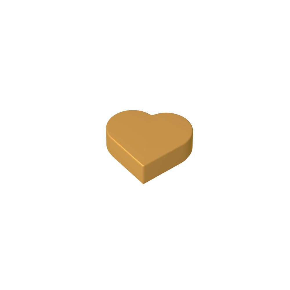 Azulejo 1 x 1 Corazón-MyGobricksEs
