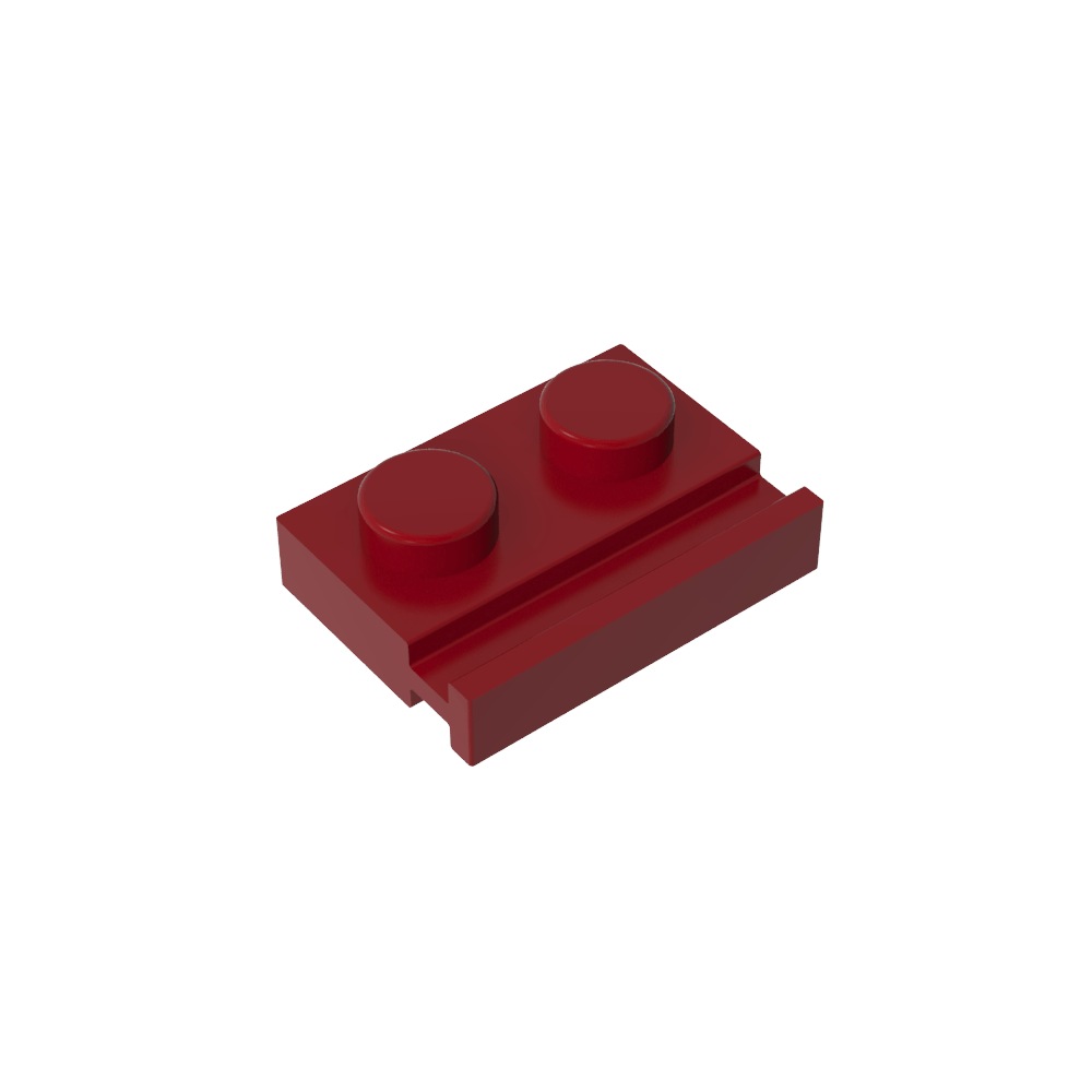 Placa Especial 1 x 2 con Riel para Puerta-MyGobricksEs