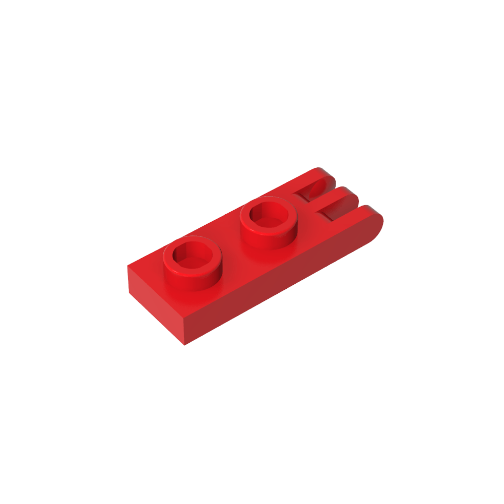 Placa de bisagra 1 x 2 con 3 dedos y pernos huecos-MyGobricksEs