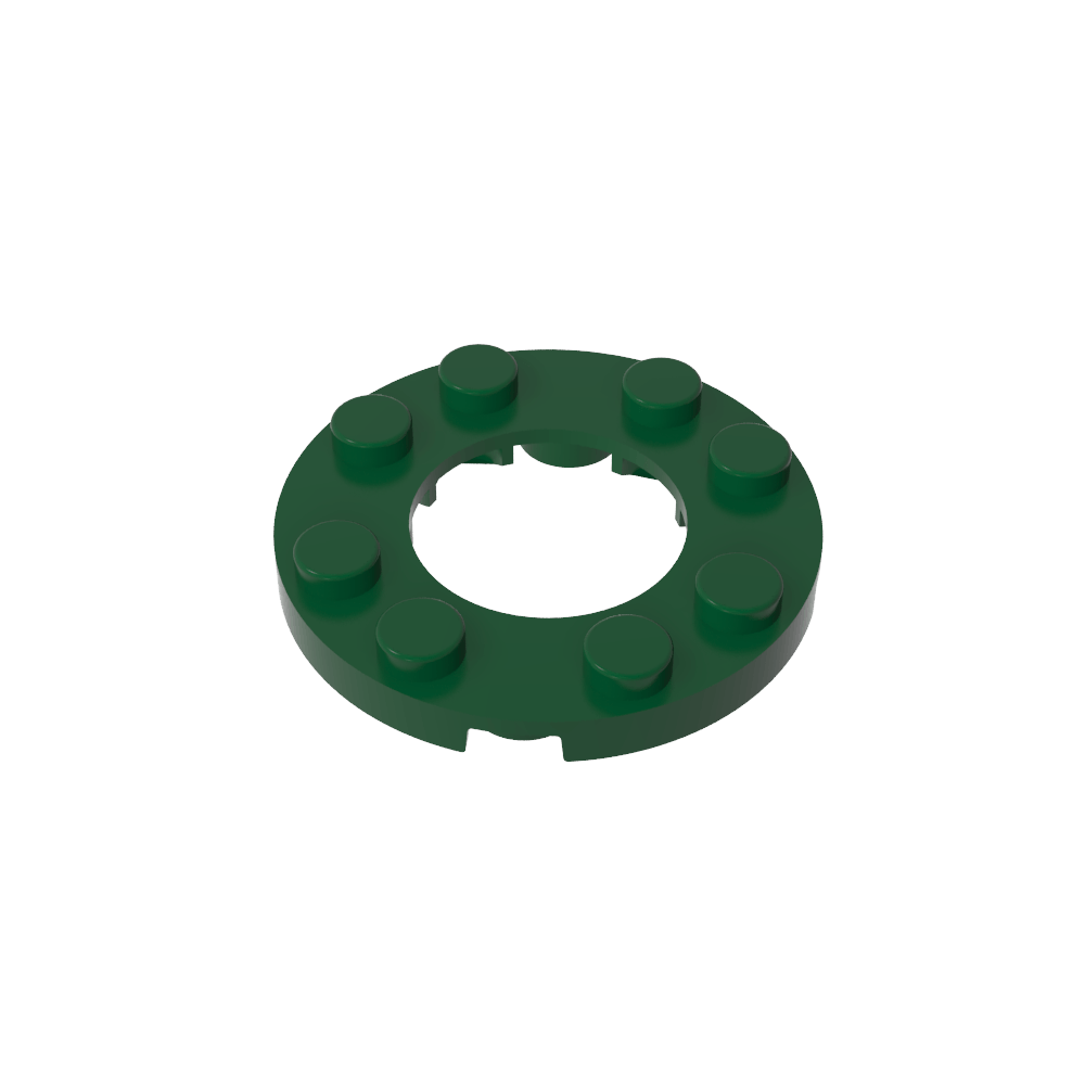 Plato redondo 4x4 con agujero 2x2-MyGobricksEs