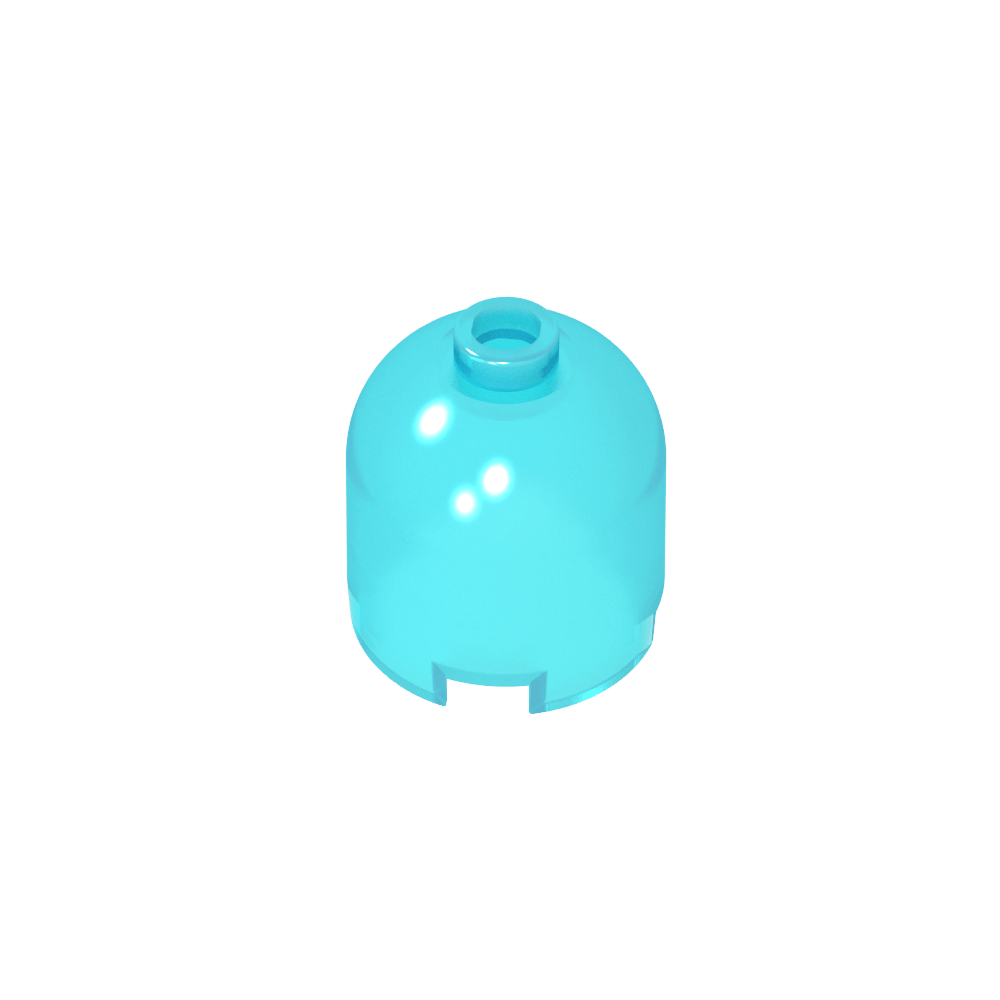 Ladrillo redondo de 2 x 2 x 1 2/3 con parte superior abovedada [Montante indeterminado]-MyGobricksEs