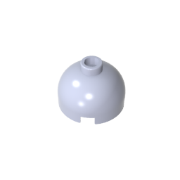 Ladrillo redondo de 2 x 2 con parte superior abovedada - Perno abierto bloqueado sin soporte de eje inferior-MyGobricksEs