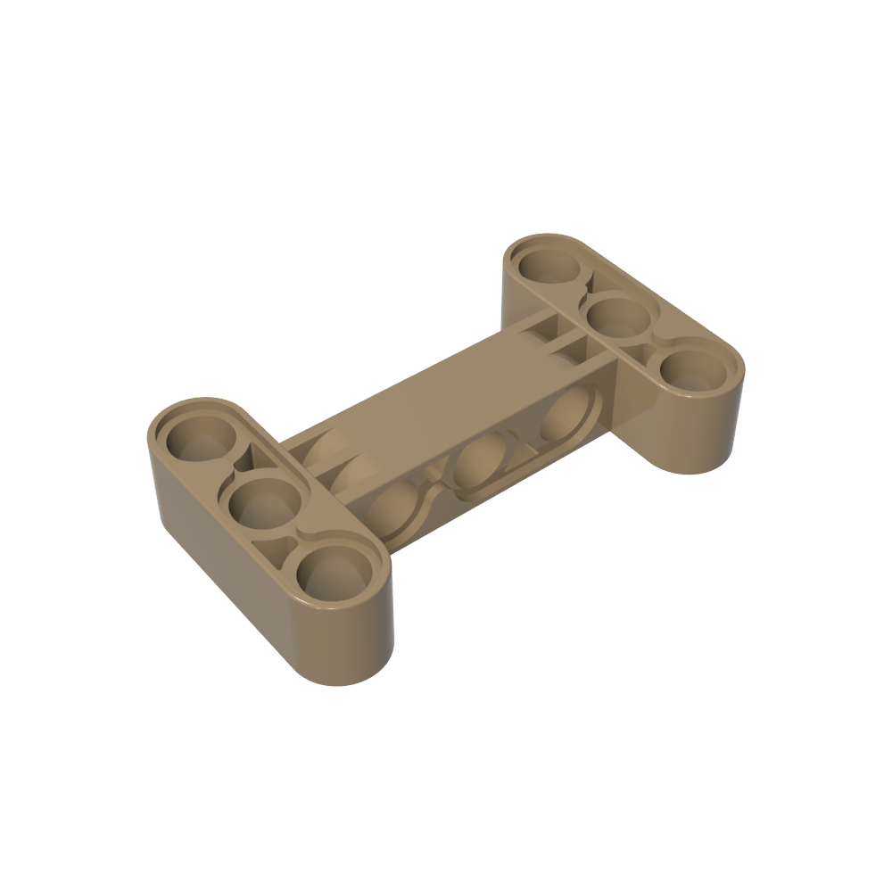 Viga técnica de 3 x 5 de espesor [orificios de viga central desplazados a 90°]-MyGobricksEs