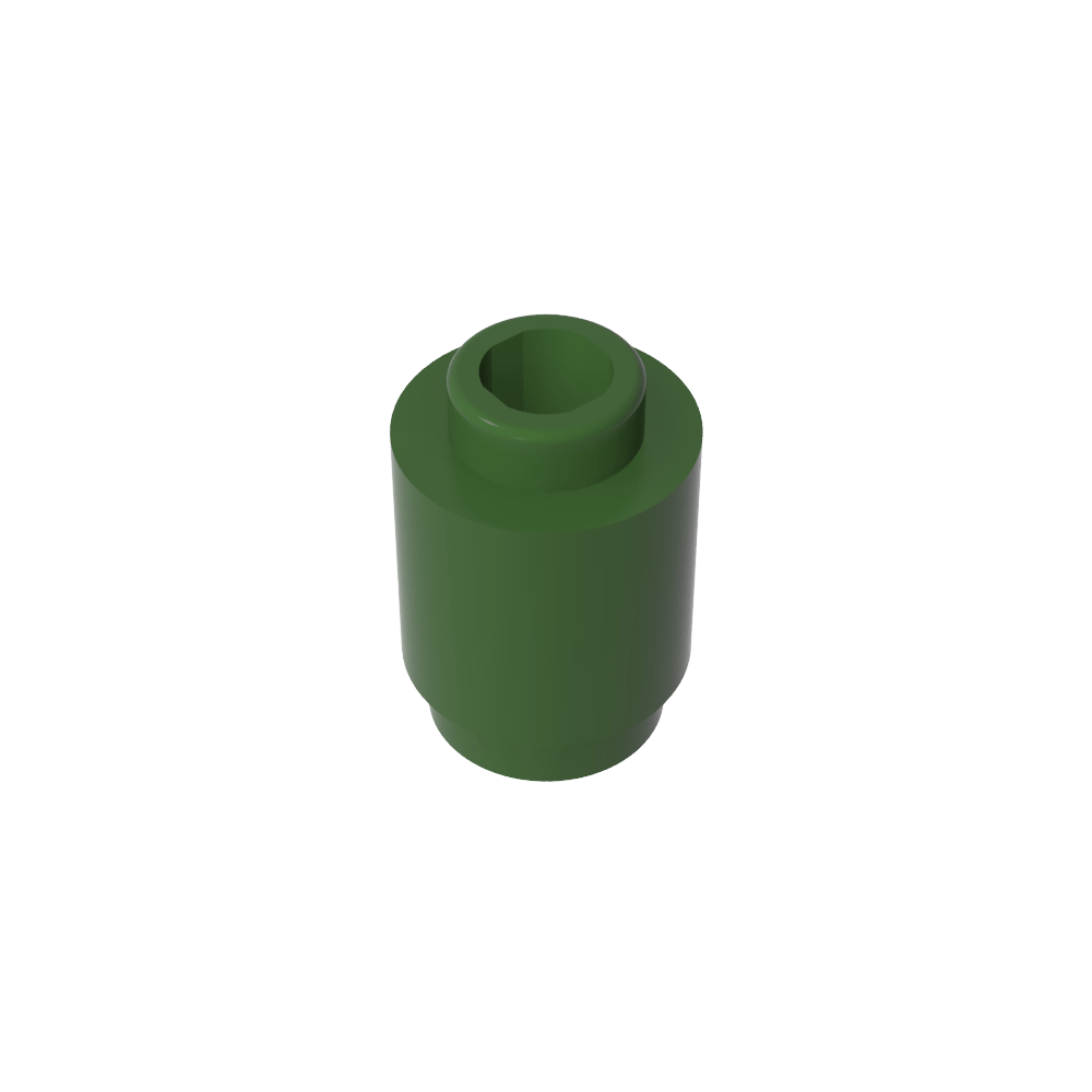 Ladrillo redondo 1 x 1 perno abierto-MyGobricksEs